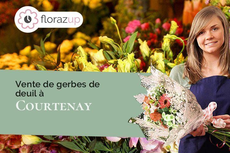 créations de fleurs pour des funérailles à Courtenay (Loiret/45320)