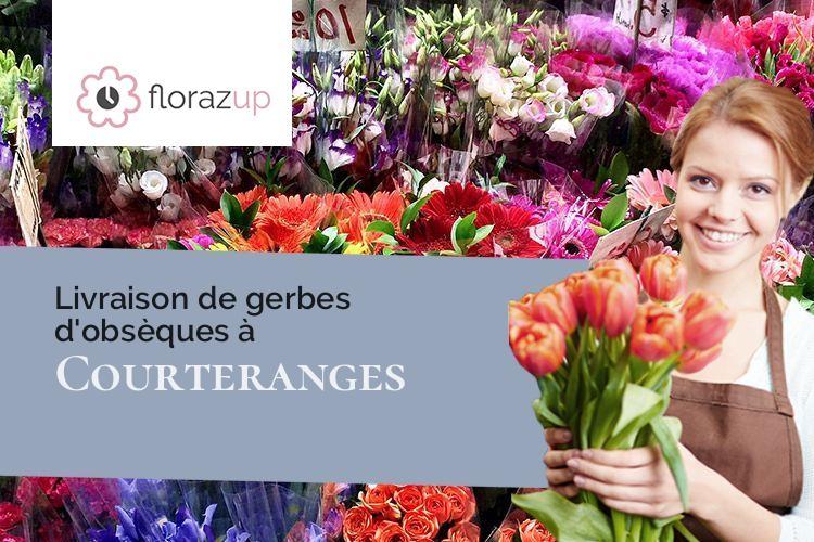 bouquets de fleurs pour des obsèques à Courteranges (Aube/10270)