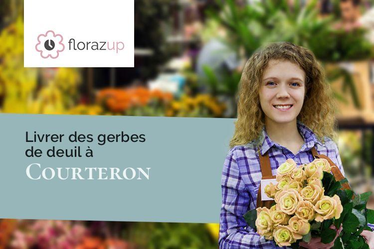 coeurs de fleurs pour une crémation à Courteron (Aube/10250)