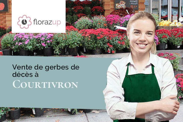 créations florales pour un deuil à Courtivron (Côte-d'Or/21120)