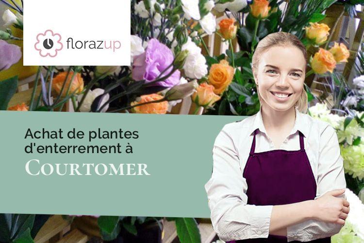 coeurs de fleurs pour une crémation à Courtomer (Seine-et-Marne/77390)