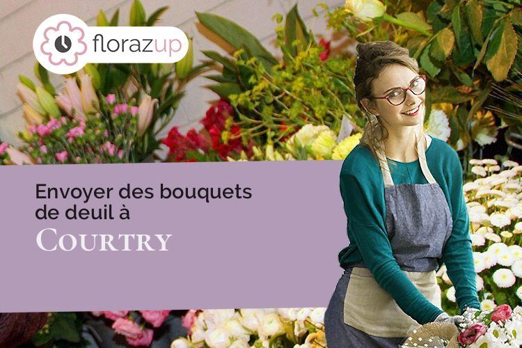 compositions florales pour des obsèques à Courtry (Seine-et-Marne/77181)