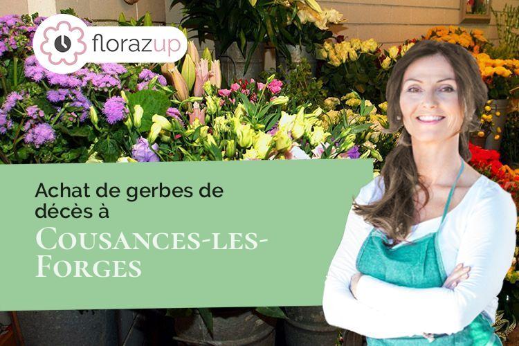 créations de fleurs pour une crémation à Cousances-les-Forges (Meuse/55170)