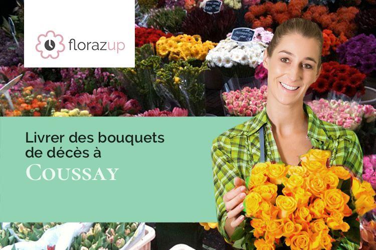 créations de fleurs pour un enterrement à Coussay (Vienne/86110)