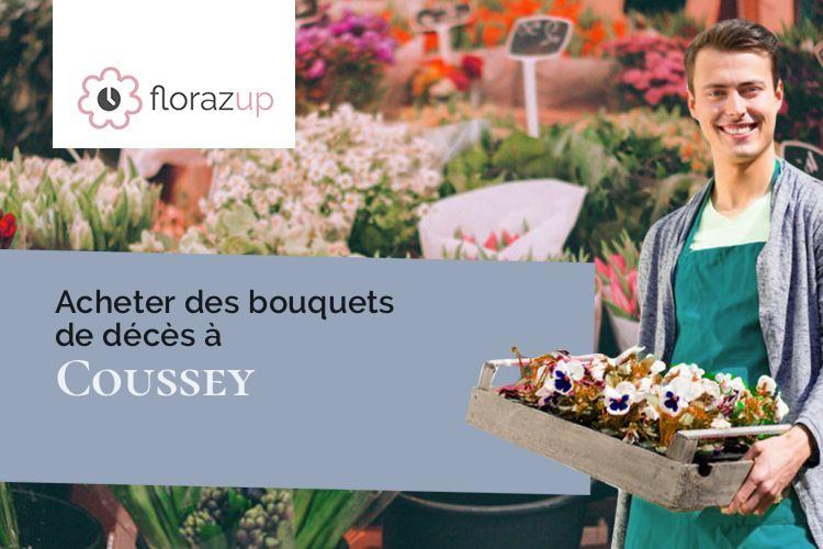 compositions de fleurs pour des obsèques à Coussey (Vosges/88630)