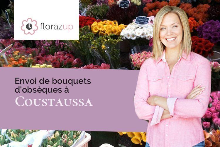 créations de fleurs pour des obsèques à Coustaussa (Aude/11190)