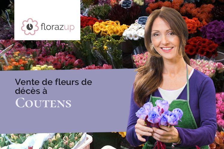 gerbes de fleurs pour des obsèques à Coutens (Ariège/09500)