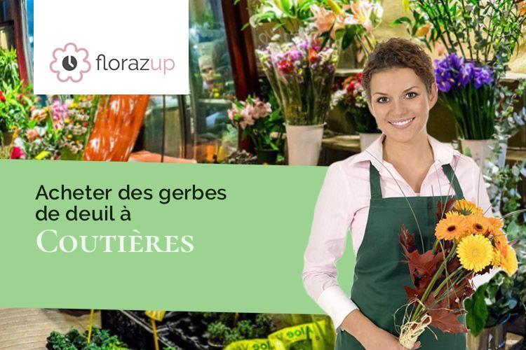 couronnes florales pour des funérailles à Coutières (Deux-Sèvres/79340)