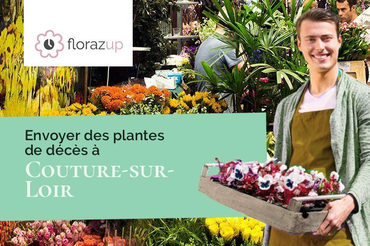 compositions florales pour un décès à Couture-sur-Loir (Loir-et-Cher/41800)
