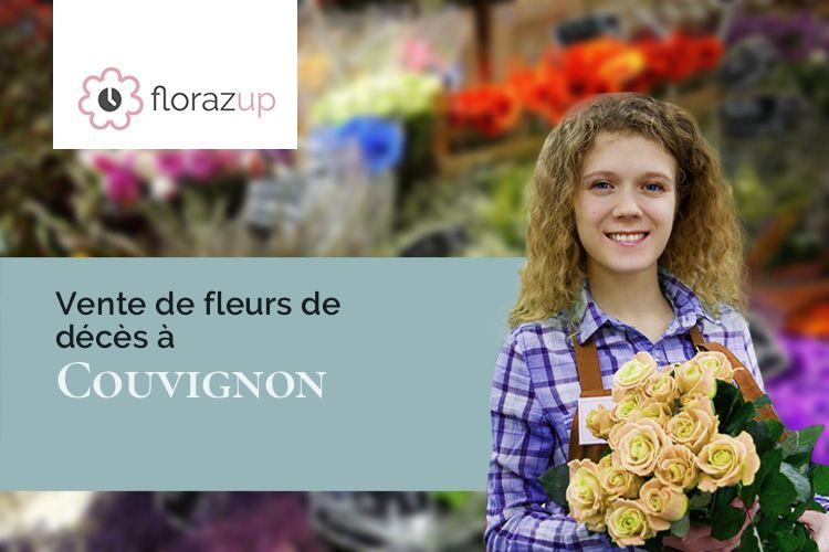 créations de fleurs pour un enterrement à Couvignon (Aube/10200)