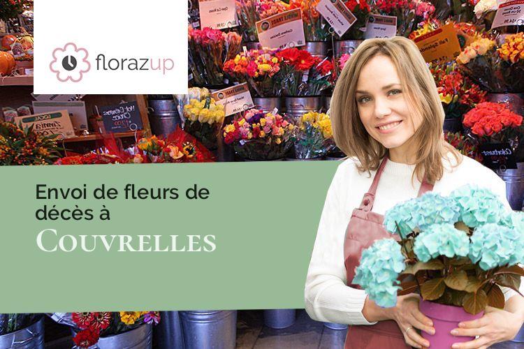 coeurs de fleurs pour une crémation à Couvrelles (Aisne/02220)