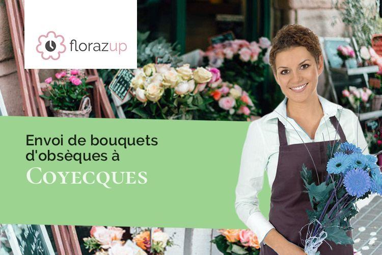 coeurs de fleurs pour un décès à Coyecques (Pas-de-Calais/62560)