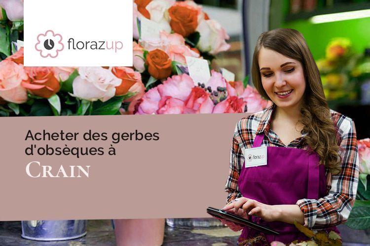 créations florales pour un deuil à Crain (Yonne/89480)