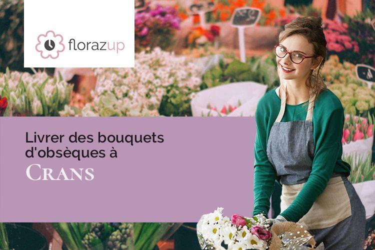 bouquets de fleurs pour des obsèques à Crans (Ain/01320)