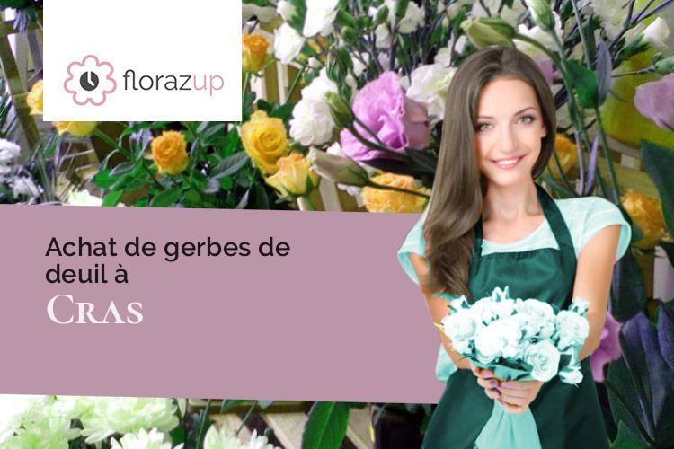 couronnes de fleurs pour un décès à Cras (Isère/38210)