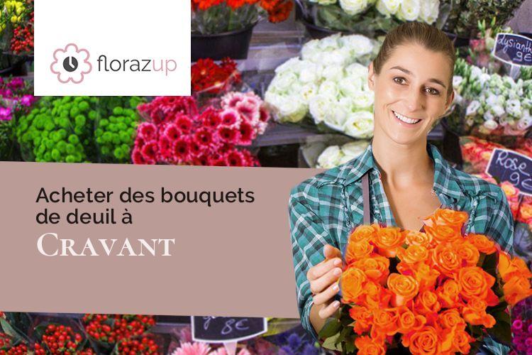 compositions florales pour un enterrement à Cravant (Yonne/89460)