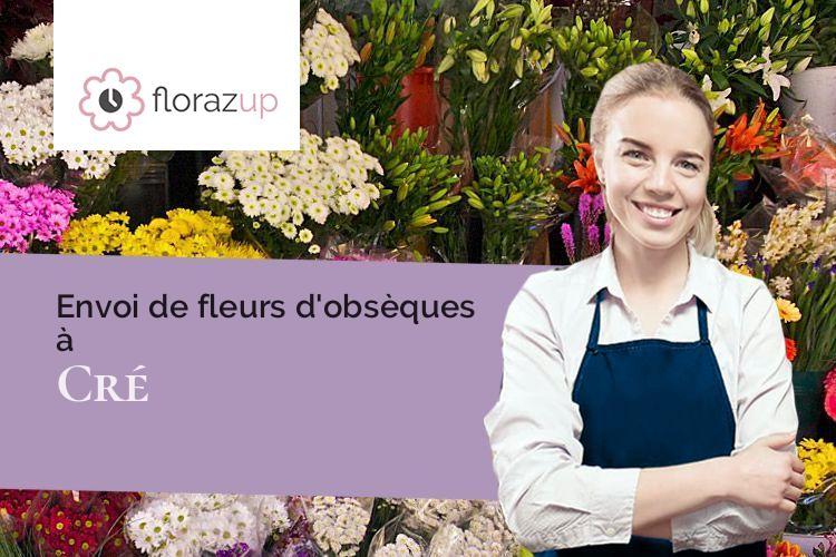 créations florales pour un enterrement à Cré (Sarthe/72200)