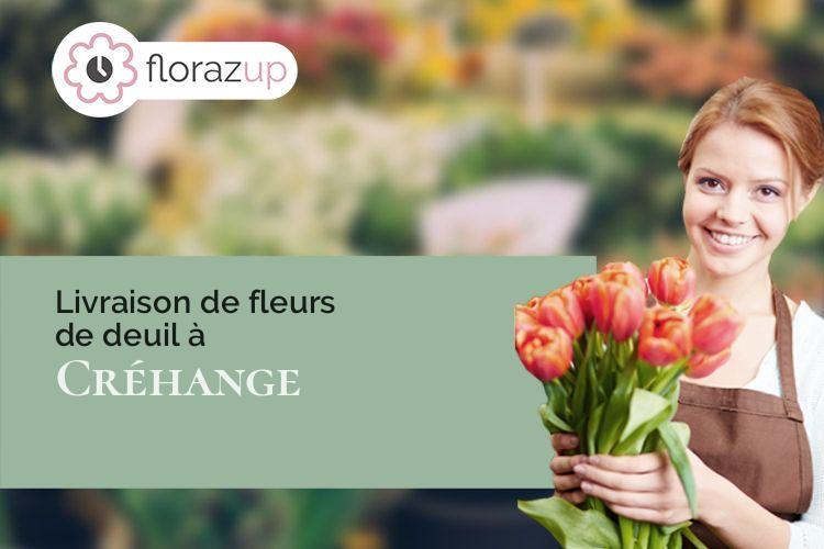 coupes de fleurs pour des obsèques à Créhange (Moselle/57690)