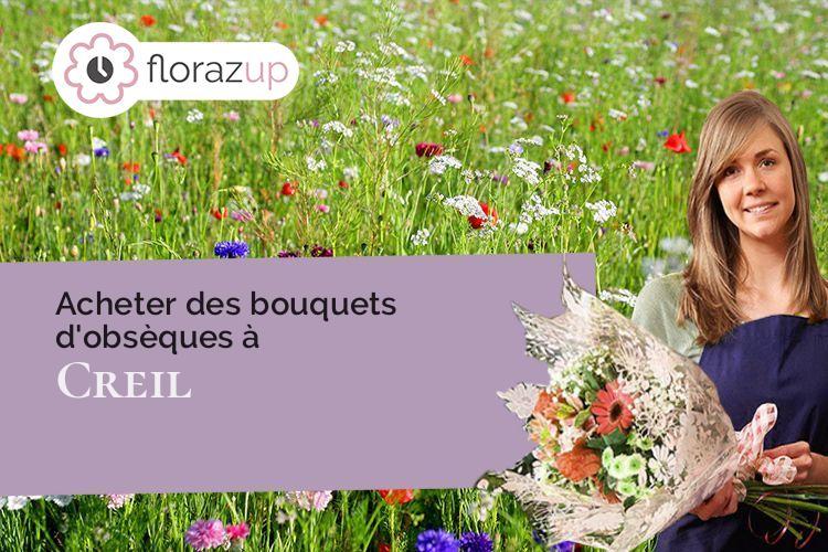 gerbes de fleurs pour un enterrement à Creil (Oise/60100)