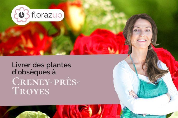 créations de fleurs pour un enterrement à Creney-près-Troyes (Aube/10150)