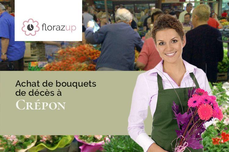 coupes de fleurs pour des obsèques à Crépon (Calvados/14480)
