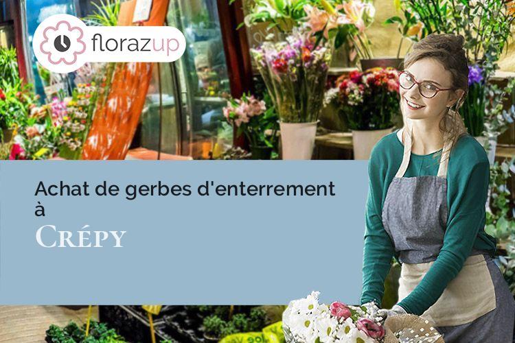 coupes de fleurs pour des obsèques à Crépy (Aisne/02870)