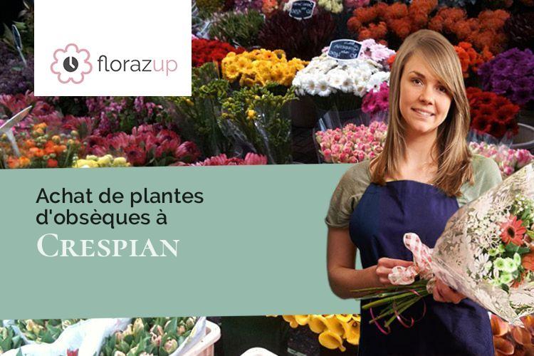 compositions florales pour un décès à Crespian (Gard/30260)