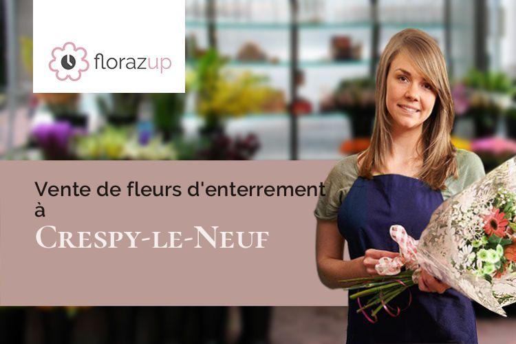 compositions florales pour un enterrement à Crespy-le-Neuf (Aube/10500)