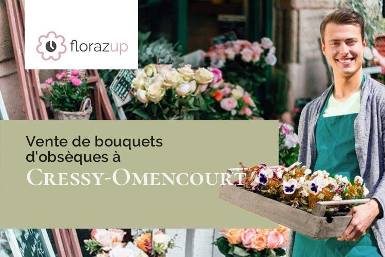 créations florales pour un décès à Cressy-Omencourt (Somme/80190)