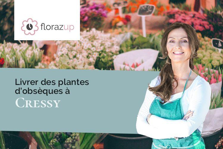 compositions de fleurs pour un deuil à Cressy (Seine-Maritime/76720)