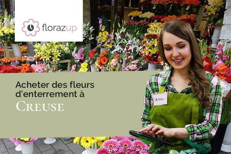 créations florales pour un enterrement à Creuse (Somme/80480)