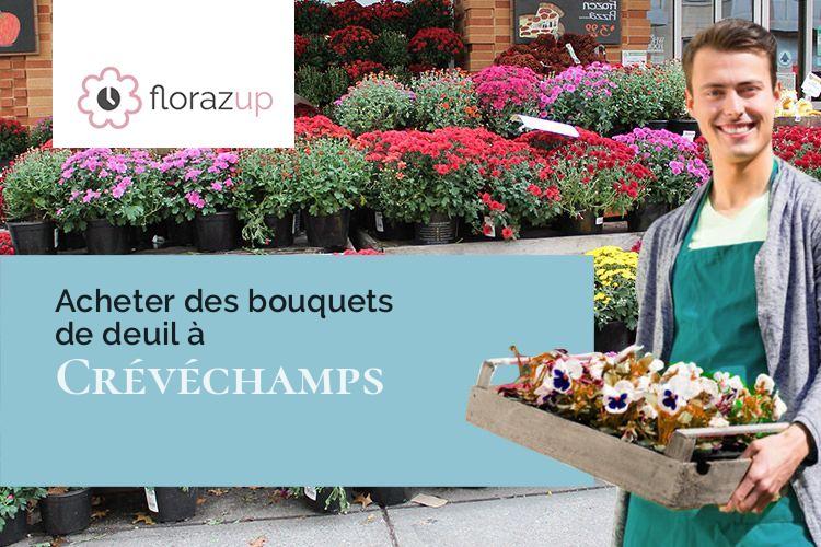 compositions de fleurs pour un deuil à Crévéchamps (Meurthe-et-Moselle/54290)