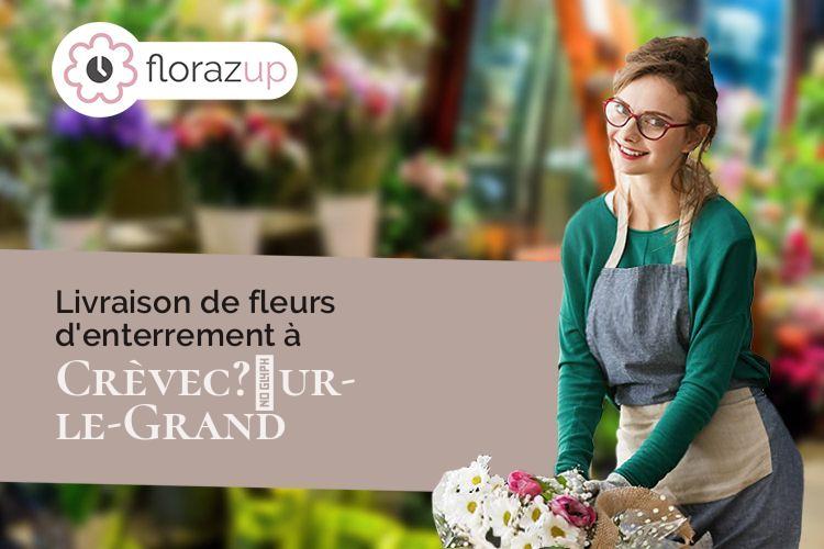 créations de fleurs pour un décès à Crèvec?œur-le-Grand (Oise/60360)