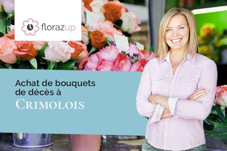 couronnes florales pour un deuil à Crimolois (Côte-d'Or/21800)