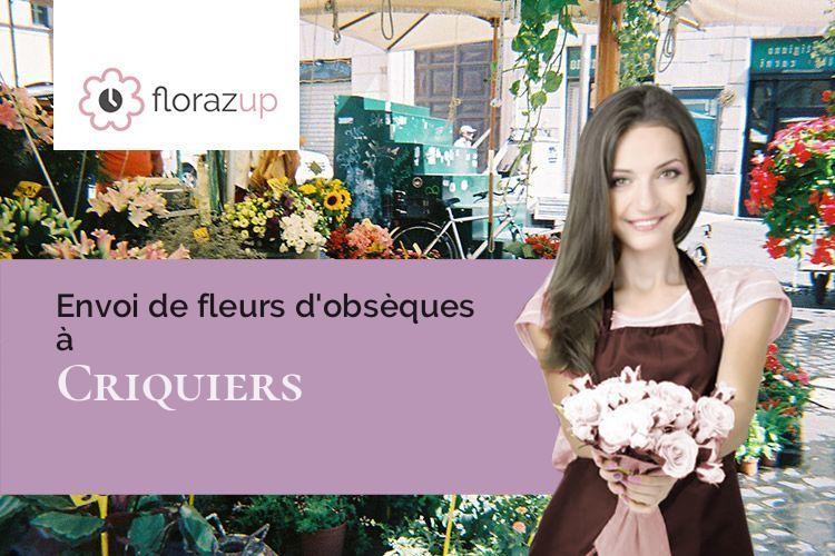 fleurs deuil pour des obsèques à Criquiers (Seine-Maritime/76390)