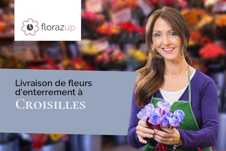 couronnes de fleurs pour une crémation à Croisilles (Eure-et-Loir/28210)