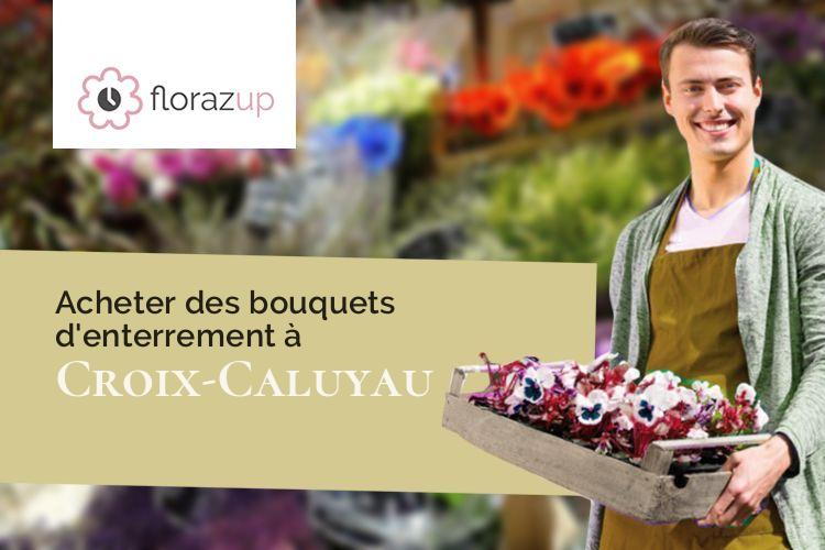 couronnes florales pour un décès à Croix-Caluyau (Nord/59222)