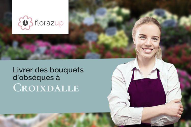 fleurs deuil pour une crémation à Croixdalle (Seine-Maritime/76660)