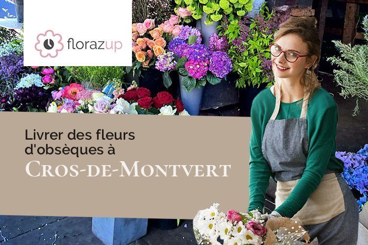compositions florales pour des obsèques à Cros-de-Montvert (Cantal/15150)
