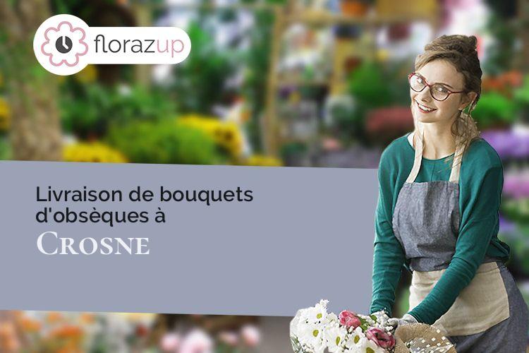 couronnes florales pour des obsèques à Crosne (Essonne/91560)