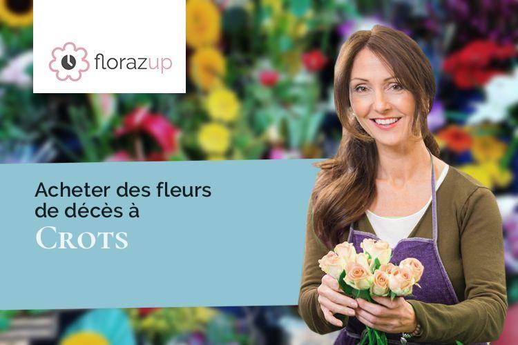 gerbes de fleurs pour des funérailles à Crots (Hautes-Alpes/05200)