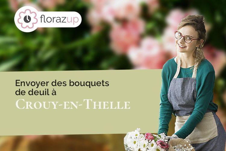 bouquets de fleurs pour des funérailles à Crouy-en-Thelle (Oise/60530)
