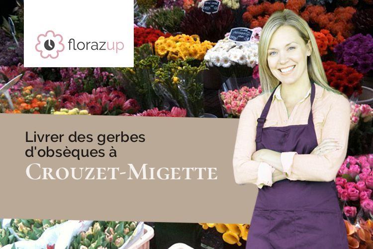 fleurs deuil pour des funérailles à Crouzet-Migette (Doubs/25270)