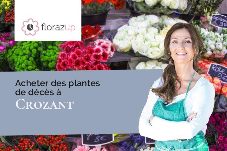 fleurs deuil pour des funérailles à Crozant (Creuse/23160)