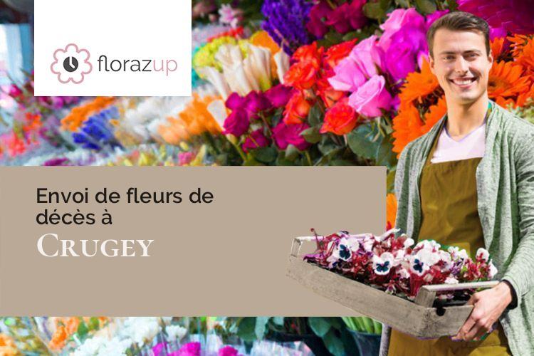 bouquets de fleurs pour des obsèques à Crugey (Côte-d'Or/21360)