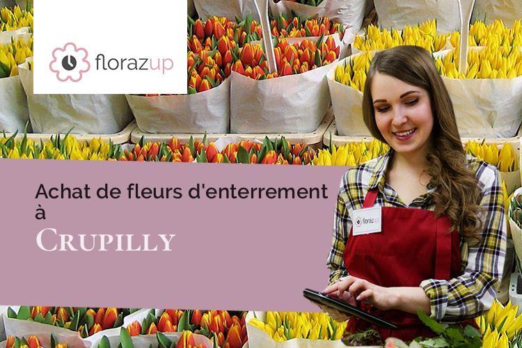 compositions de fleurs pour un décès à Crupilly (Aisne/02120)