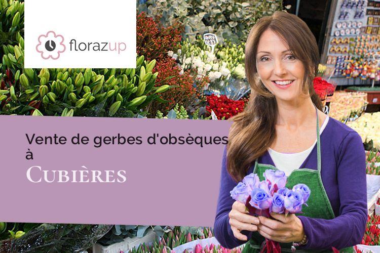 compositions de fleurs pour un deuil à Cubières (Lozère/48190)