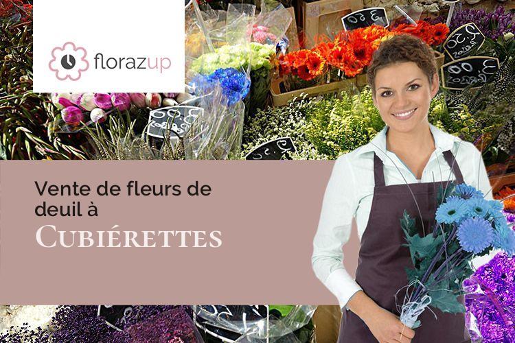 créations florales pour un enterrement à Cubiérettes (Lozère/48190)
