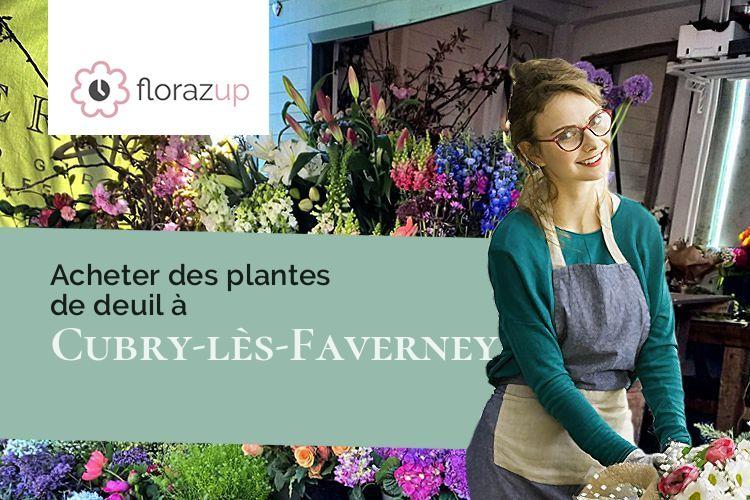 compositions florales pour un deuil à Cubry-lès-Faverney (Haute-Saône/70160)