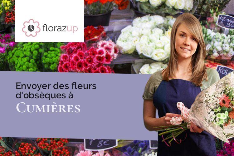 couronnes florales pour des obsèques à Cumières (Marne/51480)